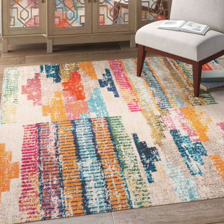 Langley Street Felty Abstract Area Rug & Reviews Wayfair